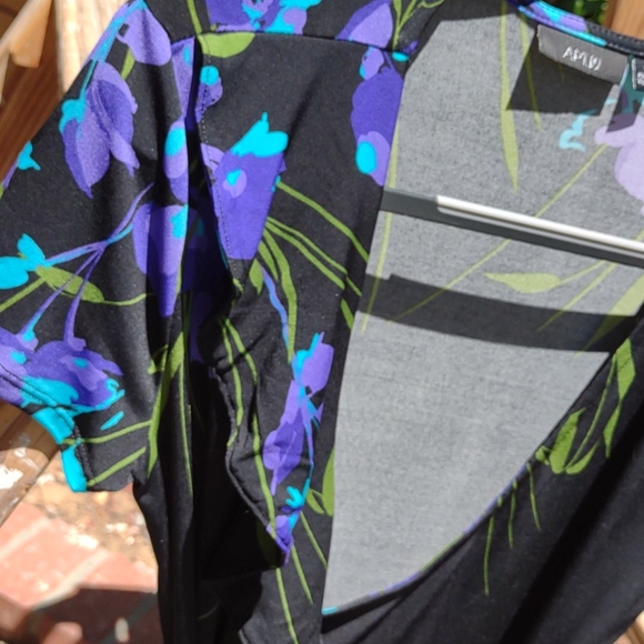 NWT Apt 9 Faux Wrap Dress Jersey Floral Print S - Picture 8 of 8